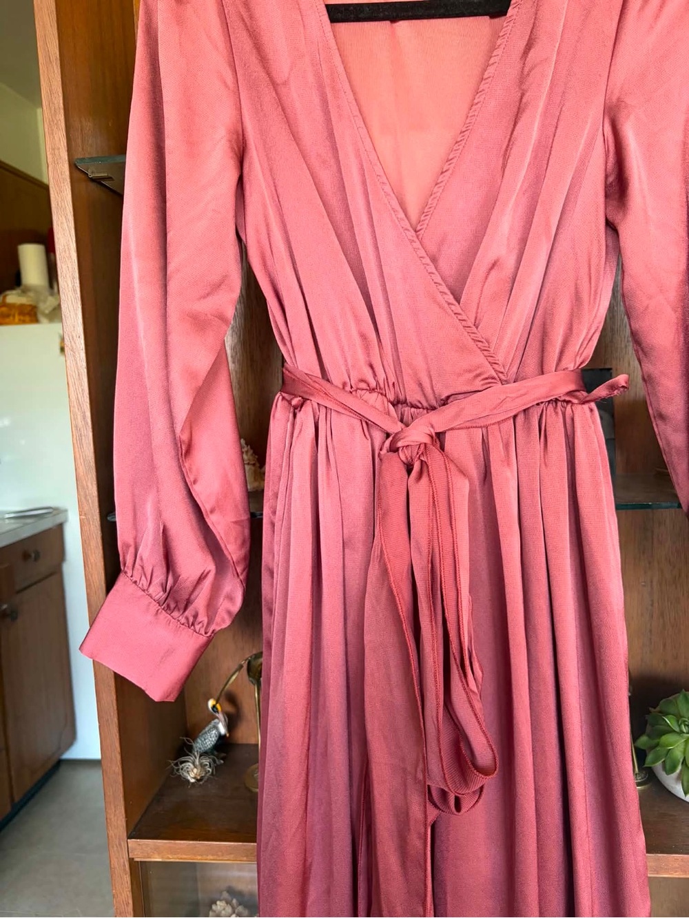 Baltic Born Long Sleeve Wrap Maxi Dress - Rose never worn